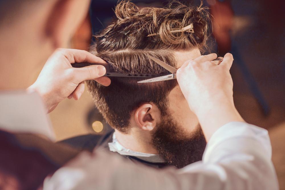 Haircut and beard trim combo